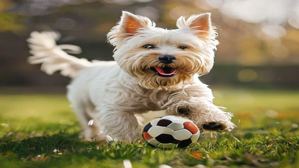 Westie op de camping