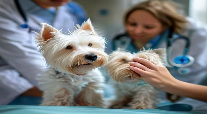 Westie op vakantie