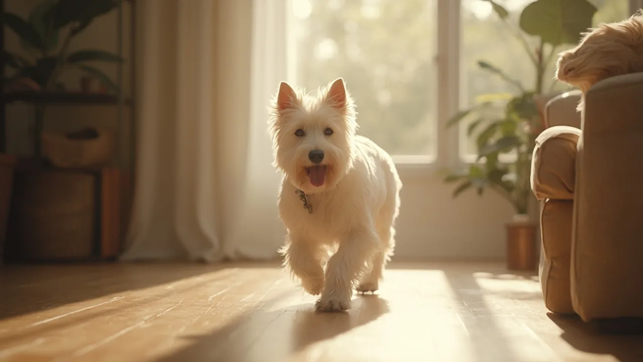 Tanden poetsen bij de Westie
